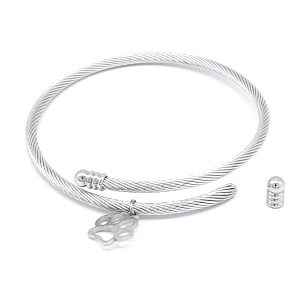 

aiovlo 2018 new stainless steel adjustable diy charm bracelet & bangle accessories fine bracelet jewelry for making women gift, Black