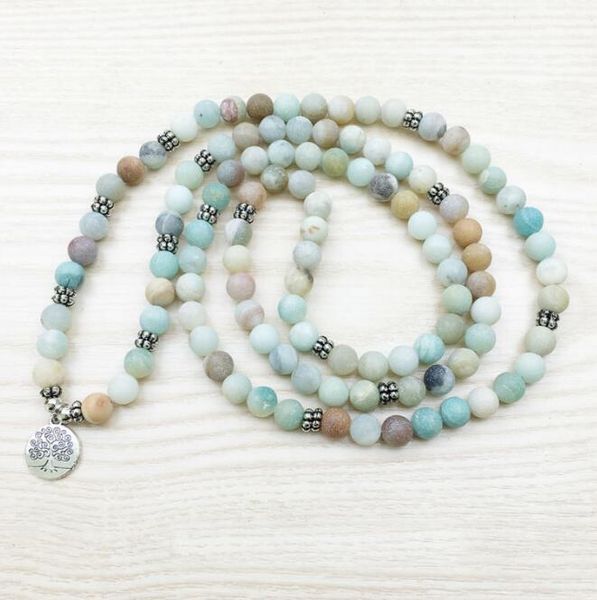 

tree life bracelet matte mala bead bracelet tree of life charm bracelets healing balance beads natural stone yogo jewelry accessory gift, Golden;silver