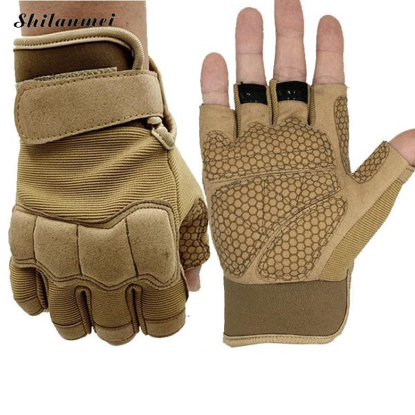 

winter women men fingerless hiking gloves outdoor sport camping hiking gloves winter cycling motorcycle thermal m l xl, Black