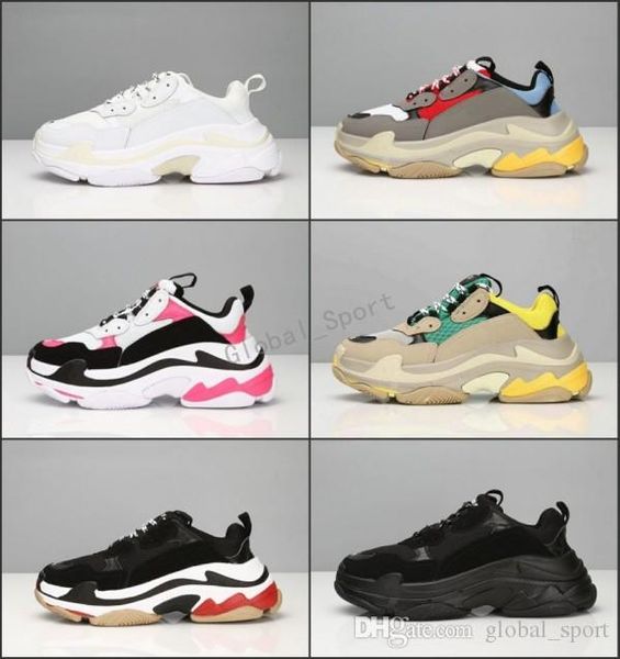 

Горячо!!2018 Мода Париж 17FW тройной S Sneaker тройной S повседневная роскошные папа обувь