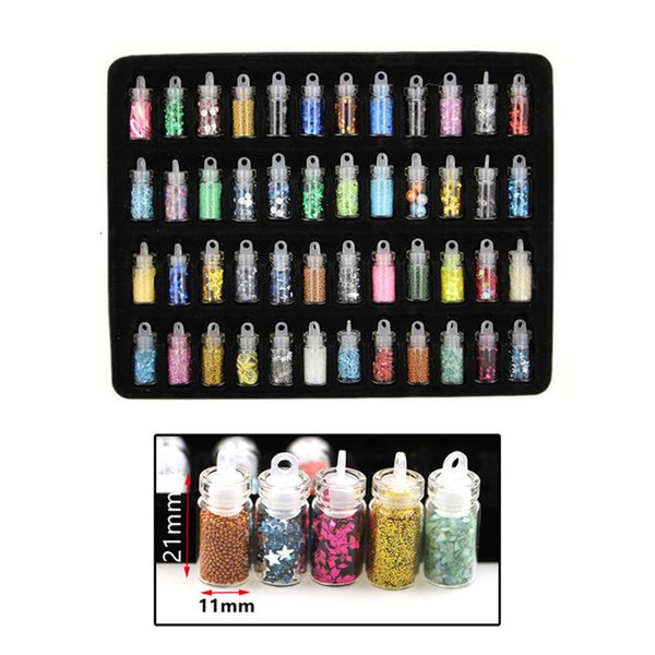 

Набор Много цветов ногтей орнамент набор лак для ногтей порошок блестки DIY материал 11*21 мм с подарочной коробке 0603099