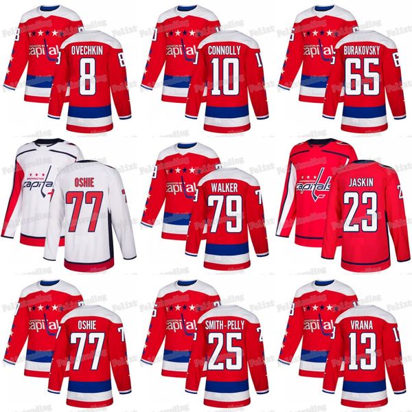 

2019 Washington Capitals Jakub Vrana Andre Burakovsky Alex Ovechkin Nathan Walker Brett Connolly Dmitrij Jaskin T.J Oshie Smith-Pelly Jersey