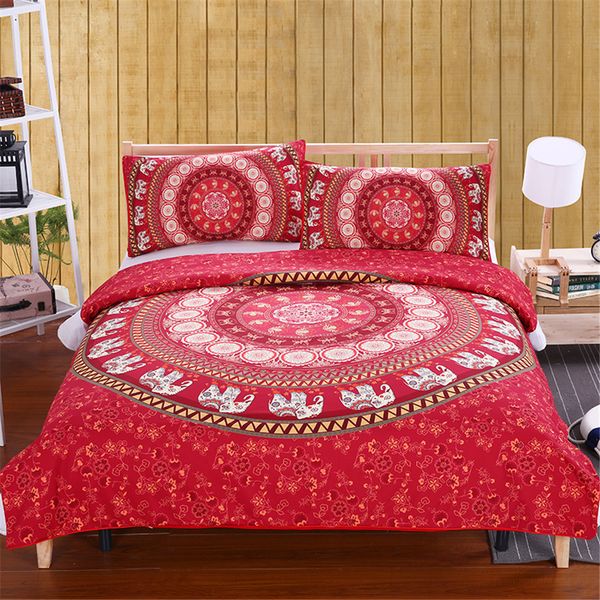 

3pcs bedding set mandala flower duvet cover with pillowcases printed bedclothes  duvet cover sets bedspread sj145
