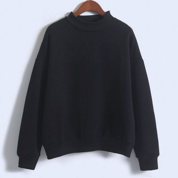 

Regular Women Sweatshirt Europe And The United States Candy Color Code Loose Long Sleeve Harajuku Style Pullover Cashmere Hoodies