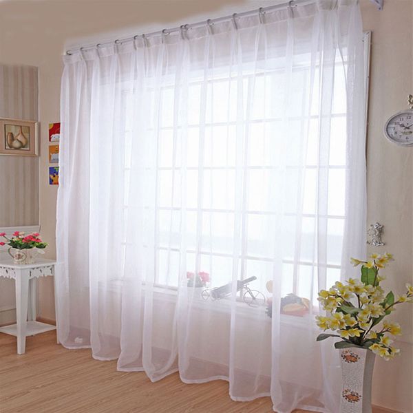 Großhandel Küche Tüll Vorhänge Translucidus Modern Home Fenster Dekoration Weiß Sheer Voile Vorhang Für Wohnzimmer Einzelne Platte B502 Von Lazala, ... Großhandel Küche Tüll Vorhänge Translucidus Modern Home Fenster Dekoration Weiß Sheer Voile Vorhang Für Wohnzimmer Einzelne Platte B502 Von Lazala, ...