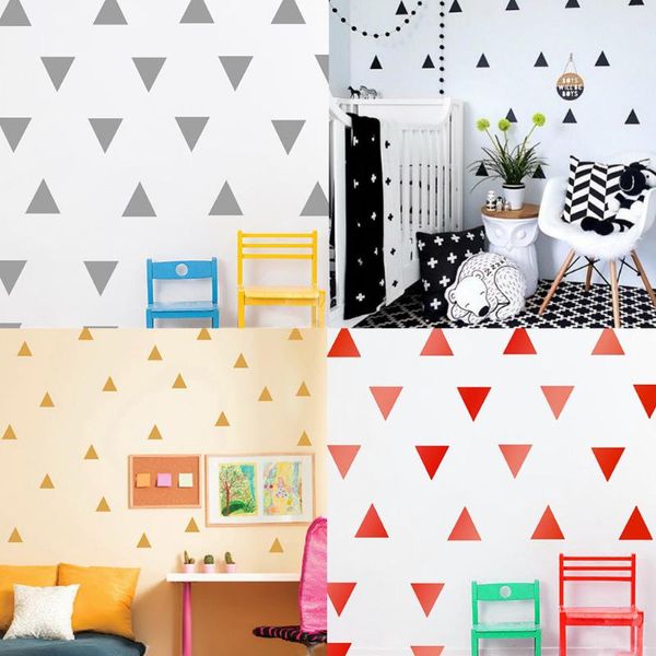 

42pcs nordic self-adhesive geometry wall sticker decals for kids room home living room decor wall papar