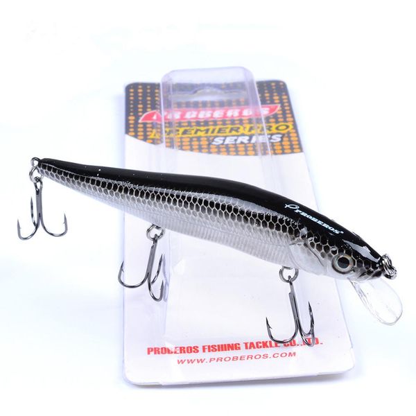 

PROBEROS Minnow Fishing Lures Wobbler Crankbaits ABS Artificial Hard Baits For Bass Fishing Tackle With Hooks 3D Printing Pesca