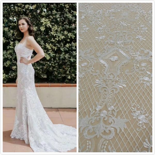 

100% cotton african embroidery fabric lace floral tulle mesh lace 2018 guinea brocade fabric 5 yard lot, White;gold