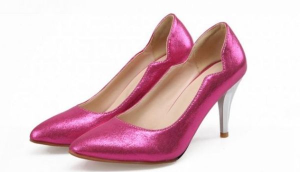 

send 2016 new style spring high heel with pointed end fine heel women's shoes, Black