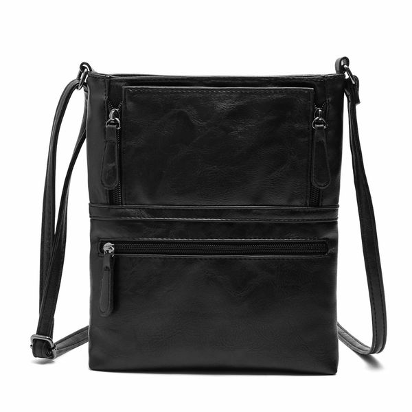 

coneed womens bag 2018 fashion womens leather purse satchel cross body zipper shoulder bag solid messenger se27