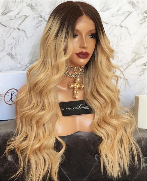 

1bt613 blonde peruvian virgin human hair wig unproce ed front full lace wig wave tyled human hair wig