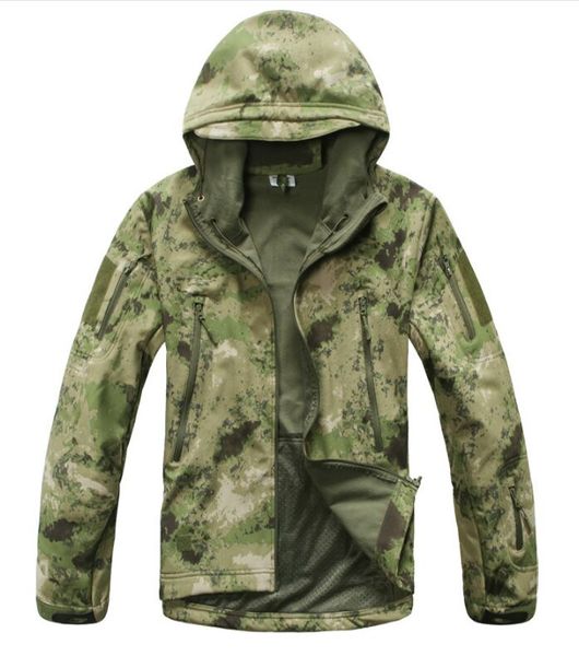 

2018 tad gear tactical softshell camouflage outdoors men army sport hoody clothing set military jacket s hunting clothes, Black
