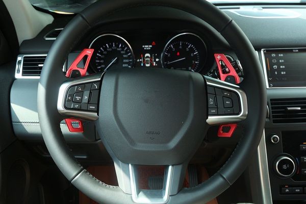 

2pcs steering wheel gear shift paddles for jaguar xe/xf/xjl/f-pace x761