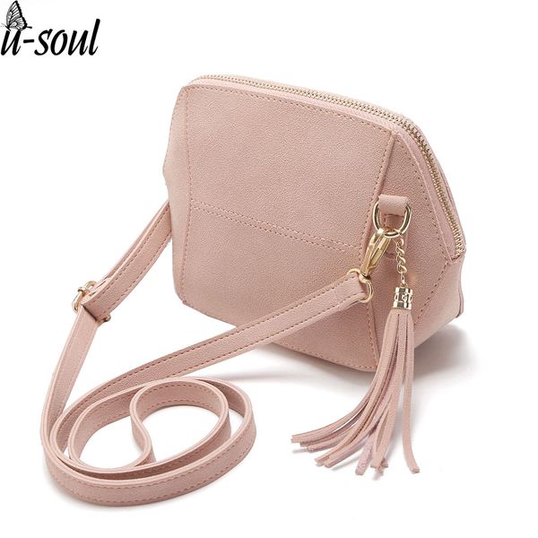 

fashion female messenger bag tassel crossbody bags pu leather mini tassel women leather shoulder bag a806/m