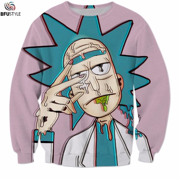 

sweatshirts men women 2017 streetwear pullover brand clothing cartoon 3d funny hoodies sweatshirts dropship, Black