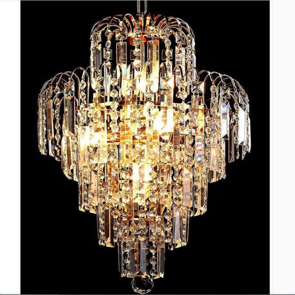 

modern k9 crystal chandelier golden stair led pendant lamp luster crystal stair l restaurant dining room lamp 85v-260v