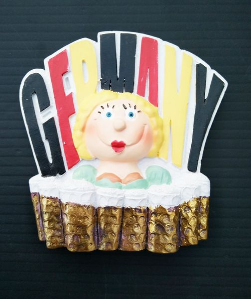 

world tourism memorial resin fridge magnet german beer girl creative fridge 3d refrigerator magnets sticker travel souvenir