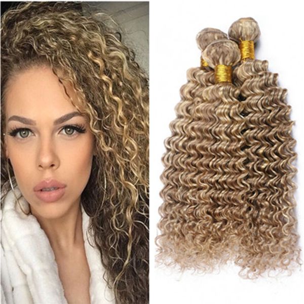 Piano Color Malaysian Human Hair Bundles Deep Wave 8 613