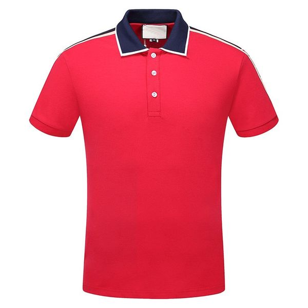 

luxury mens classic lapel t-shirt tee patchwork golf sport short sleeve pullover brand polo shirt monogram male clothing jdg319, White;black