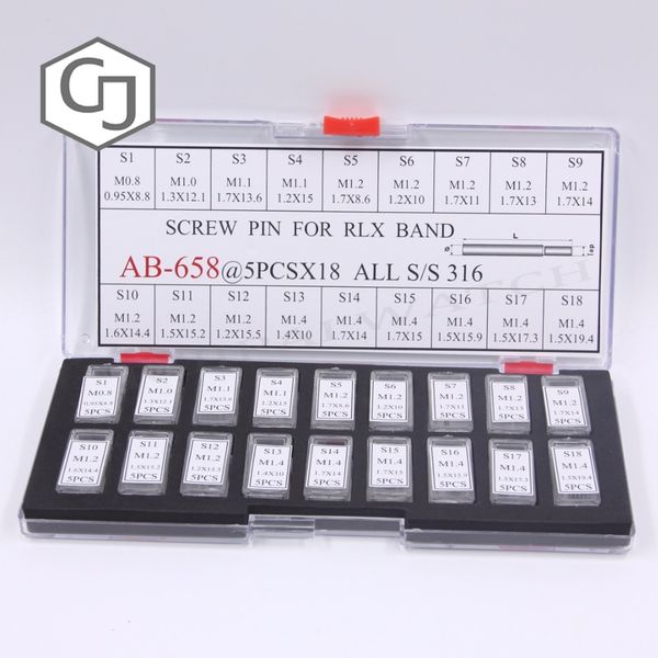 Free Shipping 90pc Screw Pins Links for Generic RLX Watch Bands/Bracelets/Straps Assorted Sizes Set
Free Shipping 90pc Screw Pins Links for Generic RLX Watch Bands/Bracelets/Straps Assorted Sizes Set