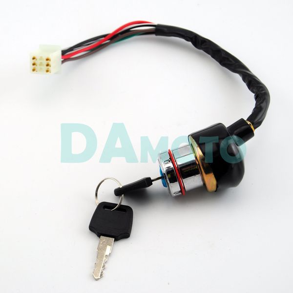 

6 wire ignition key barrel switch 150cc 200cc 250cc pit quad dirt bike atv buggy