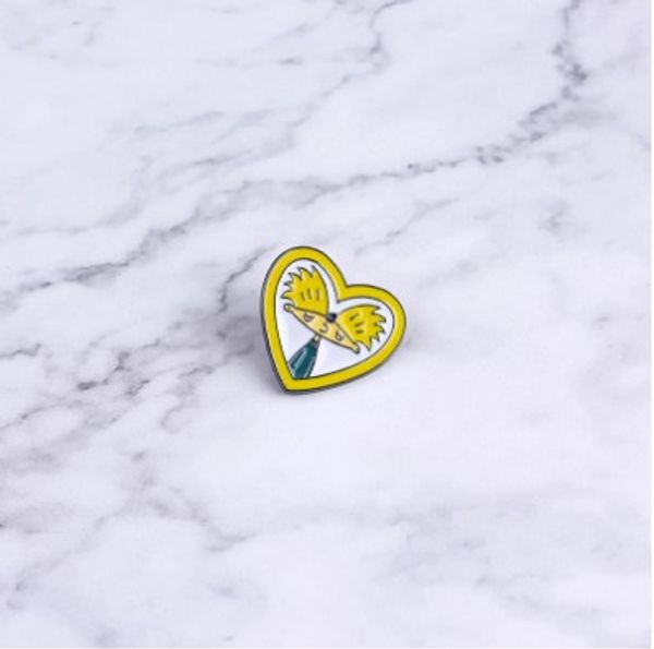 

heyarnold brooch pins jewelry gift enamel breast brooches jacket jeans accessories, Gray