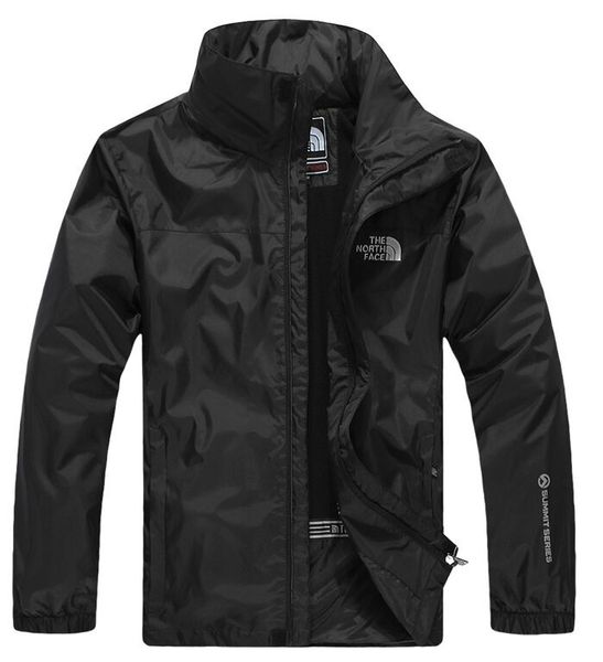 

spring autumn new men's outdoor sport jacket men casual fashion hooded jacket men windbreaker zipper waterproof coats, Black;brown