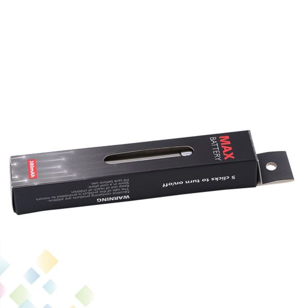 

Authentic Max Battery Amigo Itsuwa Preheating Battery 380mAh Adjustable Voltage Thick Oil Vaporizer Pen Vape 510 Thread DHL Free
