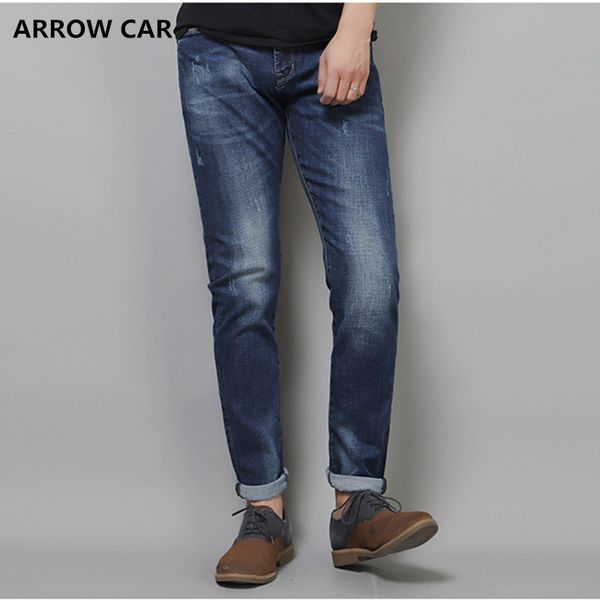 

men's jeans 2018 spring new elasticity feet tide cats s cotton casual denim pants young men longtrousers cowboys, Blue