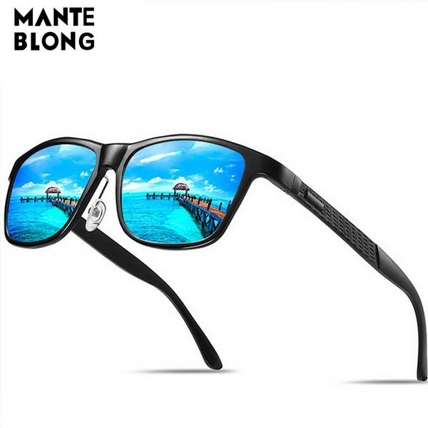 

polarized sunglasses aluminum magnesium sun glasses driving rectangle, White;black
