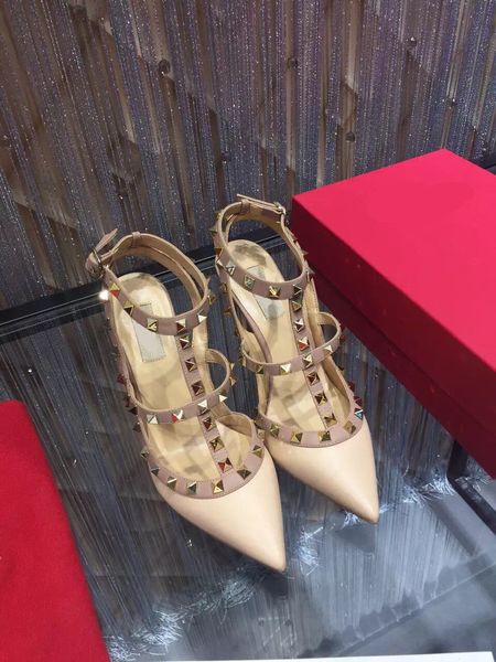 

De igner pointed toe 2 trap with tud high heel patent leather rivet andal women tudded trappy dre hoe valentine high heel hoe