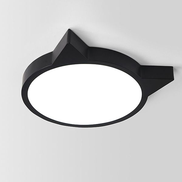 2019 Oovov Led Black White Iron Kitty Ceiling Lights Baby Room Boy Girl Room Bedroom Kindergarten Ceiling Lamp From Oovov 142 72 Dhgate Com