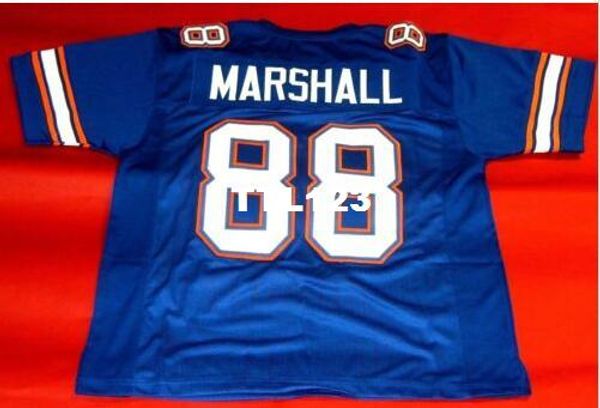 

мужчины custom florida gators # 88 wilbur marshall custom blue колледж джерси размер s-4xl или на заказ любое имя или номер джерси, Black;red