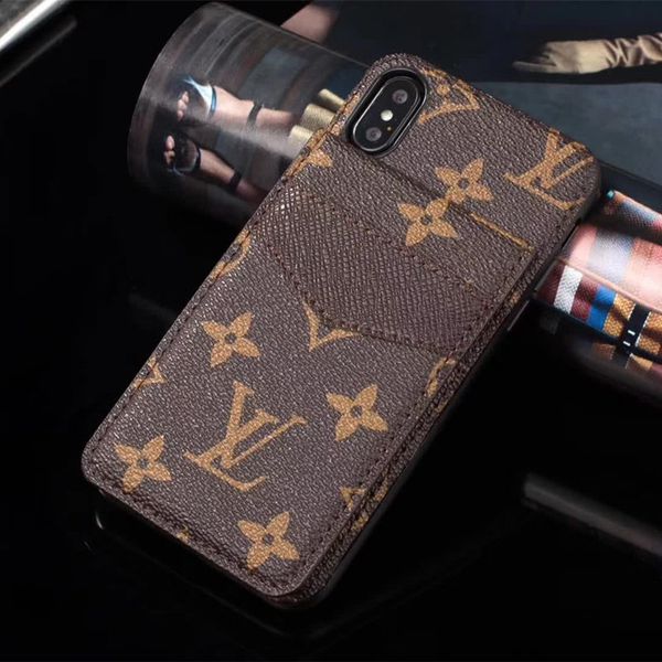 

Luxury phone ca e for iphone x x xr x max 7 7plu 8 8plu card holder leather de igner phone ca e for 8 9 plu 10plu note9 note 10plu