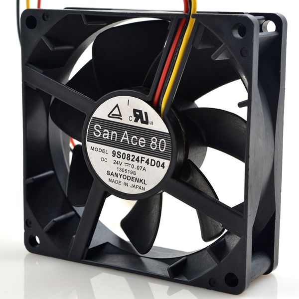 

original sanyo 9s0824f4d04 8025 24v 0.07a 3 line 8cm high end cooling fan