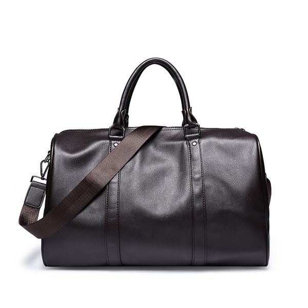 

bags leather men travel pu duffle shoulder berchirly messenger bags travel capacity handbags men's large men's qpprr, Red;black