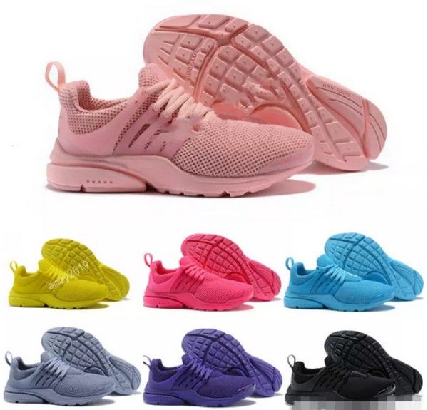 

2018 Presto Running Shoes Men fly BR QS Yellow Prestos Pink Oreo Outdoor Jogging air sole Mens Womens Trainers Sports Sneakers Size 5-12