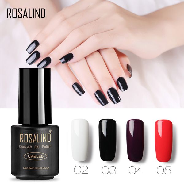 

rosalind gel 1 nail polish 7ml pure 58 colors uv&led nail gel varnish soak off semi permanent diy art lacquer