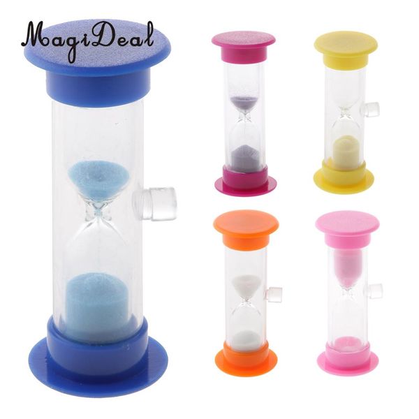 

magideal kids toys children brush teeth sand glass hourglass 3 minutes counts timer 5 colors pick