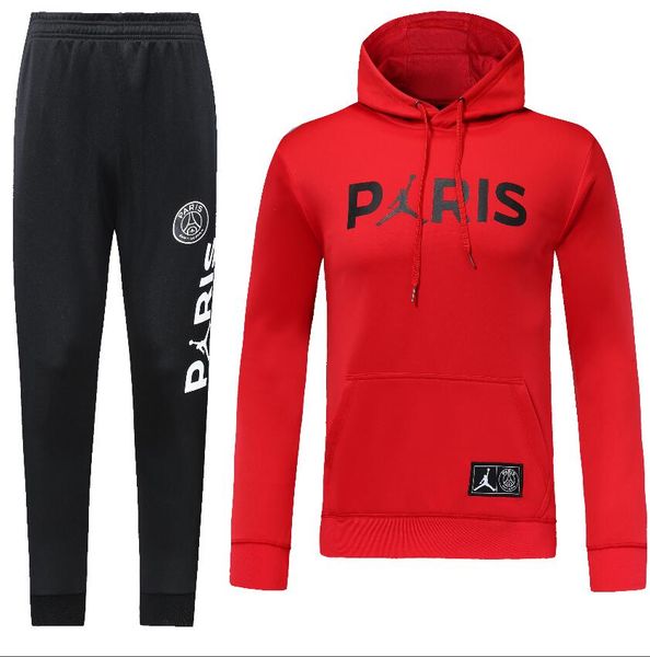 

2018 2019 p g hoodie red 7 mbappe 9 cavani hooded weater 11 di maria 2 t ilva football port wear