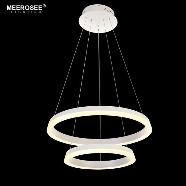 

new 2 rings led pendant lights modern luminaires for living dining room led lustre lamparas de techo hanging lighting