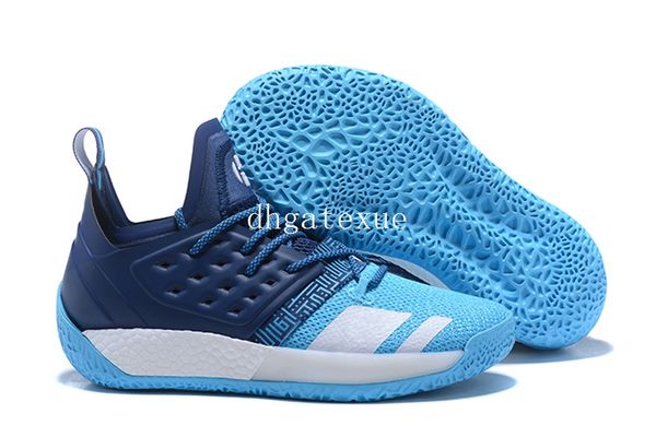 

harden vol 2 casual shoes mens harden vol 2 blue white sneakers for sale size 7-12, Black
