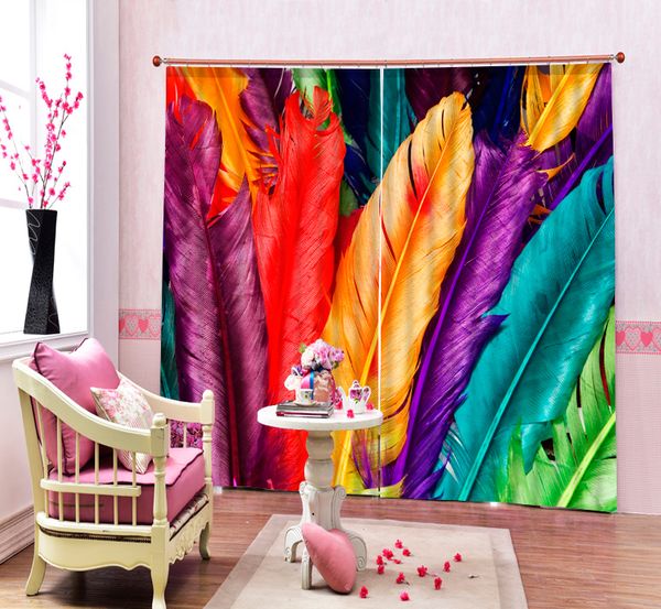 

colourful decorative wall 3d blackout curtains healthy non-pollution digital print customiz design tablecloth shower curtain bed