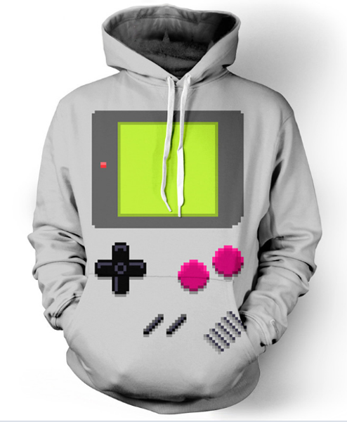 

новейшая мода женщины / мужчины игровой автомат harajuku стиль смешно 3d печати случайные толстовки унисекс плюс размер kk567, Black