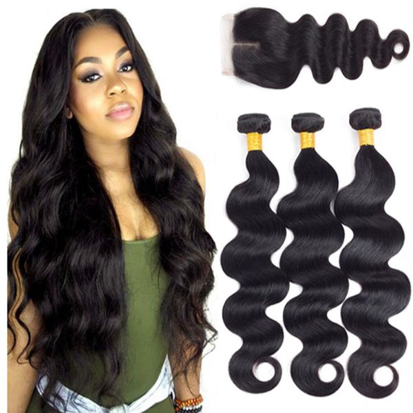 Grade 8a Indian Body Wave 3 Brazilian Virgin Hair Bundles With