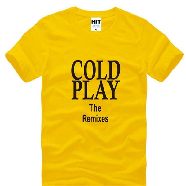 

rock cold play loose men's t-shirt t shirt for men summer new short sleeve o neck cotton casual male tee camisetas masculina, White;black
