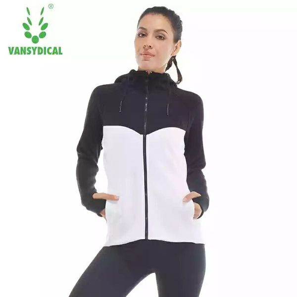 

new women running jackets winter sport long-sleeved running gym sweatshirt cloth fitness zipper jacket outerwear ing, Black;red
