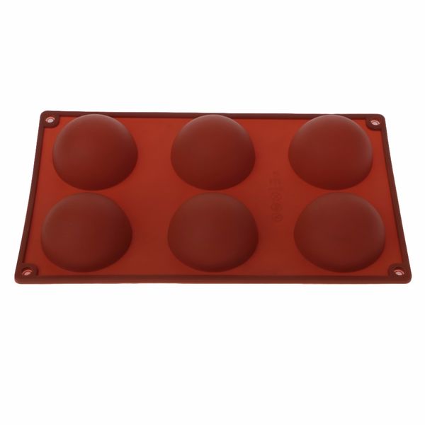 

6 cavities large hemisphere cake dome mould chocolate silicone cake moulds baking mold tray accessories tools c42