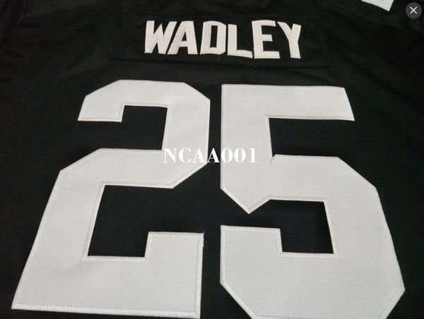 

youth #25 akrum wadley iowa hawkeyes alumni college jersey s-xlor custom any name or number jersey, Black;red