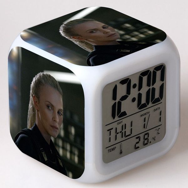 

the fate of the furious led digital alarm clocks backlight snooze reloj despertador dominic toretto horloge digitale kids watch